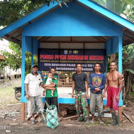 Pembangunan Pos Keamanan Desa Bawahan Pasar Kecamatan Mataraman Kabupaten Banjar. 